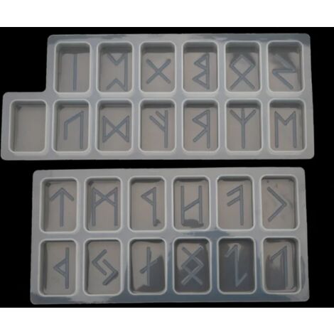 formes runiques pierres runiques formes époxy alphabet runes vikings ...