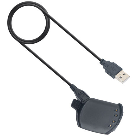 Câble De Charge USB Pour Montre Garmin - Connexion Angle Droit, 1 Mètre, Avec Bouchons Anti-poussière, Compatible Fenix, Vivoactive, Etc.