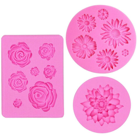 Sweetfamily Lot De 3 Moules En Silicone Anti-adhésif Pour