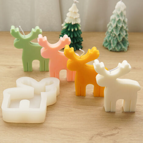 Moule En Silicone 3D Forme élan De Noël - Pour Bougies, Béton, Résine, Décoration Maison