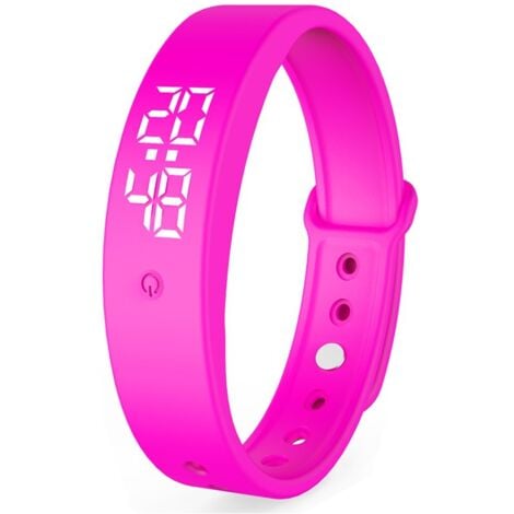 Montre intelligente, rappel de vibration de charge, réveil silencieux