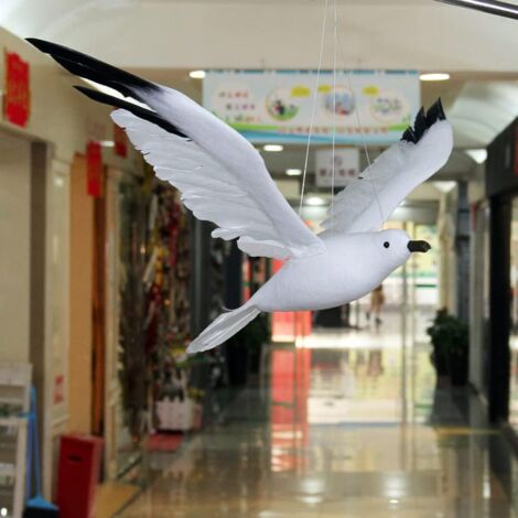 Perroquet Décoratif En Plumes Artificielles - Oiseau Imitation Réaliste Pour Décoration Intérieur/Extérieur - 28cm