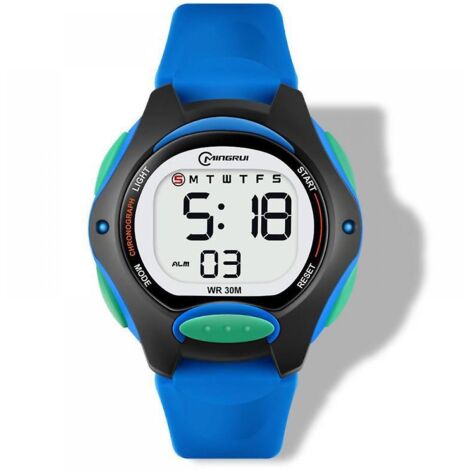 Montre Numérique Enfant Star Wars LCD Avec Lumières Clignotantes, Bracelet Noir, Neuve