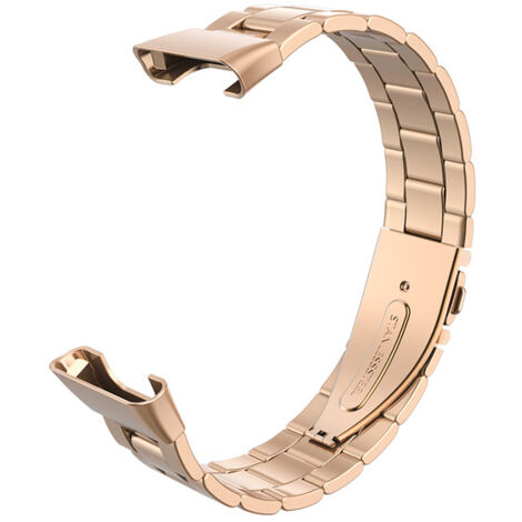 Bracelet En Acier Inoxydable Rose Pour Xiaomi Mi Band 5/6 - Largeur 15mm - Neuf Avec étiquette