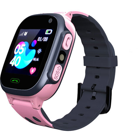 UKXHY Smartwatch Per Bambini – 1.44” Touchscreen, GPS + LBS Tracker, SOS, Chiamate, Foto, Anti-Smarrimento – Compatibile Android/iOS, Colore Blu