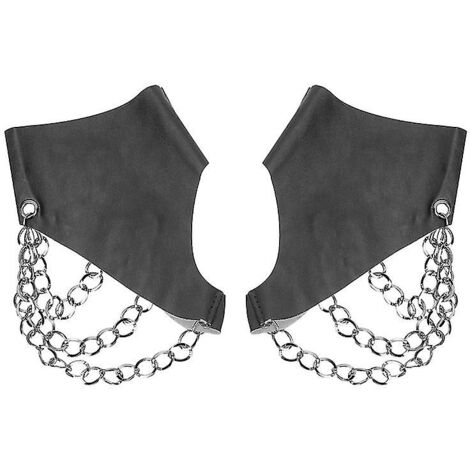 Zuousxbs Gants Punk Sans Doigts Gants De Poignet Gothiques à