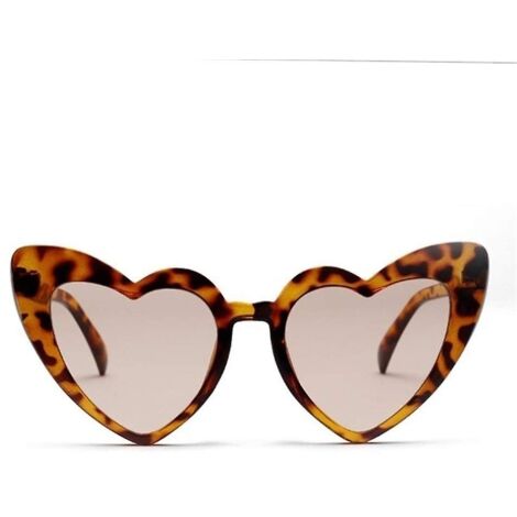 Lunettes De Soleil En Forme De Cœur - Style Vintage, UV400, Pour Femmes, Cadeau Mignon (cœur Cadre) - 6