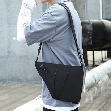 Petit sac à bandoulière antivol pour homme et femme, sac à