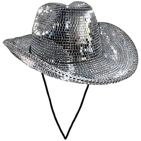 90 Porte-clés Boule Disco Chapeau De Cowboy - Cadeaux Fête - Rose - Avec Sacs Organza Et étiquettes