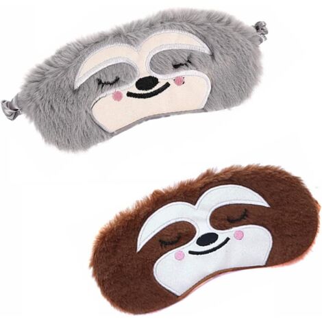 BeeVines Lot De 2 Masques De Sommeil En Soie 100 % Véritable Naturelle Avec Sangle Réglable