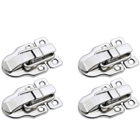 Loquet à Bascule En Acier Inoxydable 201 – Fermoir à Ressort Avec Trou De Serrure – Pour Valises, Boîtes à Outils – Petite Taille