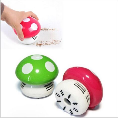Mini Aspirateur De Bureau Champignon Super Mario - Pour Miettes, Poussière Clavier, Nettoyage Rapide