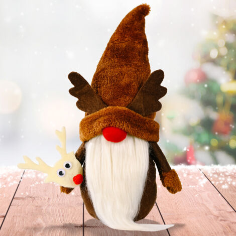 Décoration Noël Gnome Bonhomme - Poupée Gnome Amusante Rose 66 Cm - Figurine Festive Pour Cadeau Enfant Ou Déco Maison