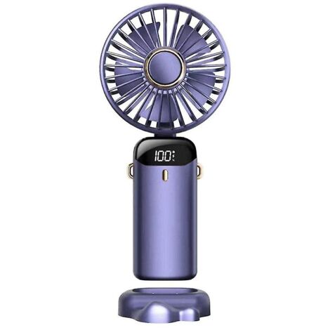 Ventilateur Brumisateur Portable Rechargeable - Vent Fort Réglable, Neuf