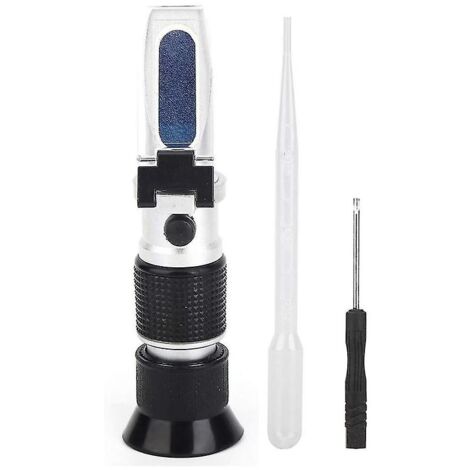 Réfractomètre Brix Professionnel 0-90% - Pour Mesurer Le Sucre Dans Le Miel, Bière, Vin, Jus - Compensation Automatique Température - Poignée Caoutchoutée