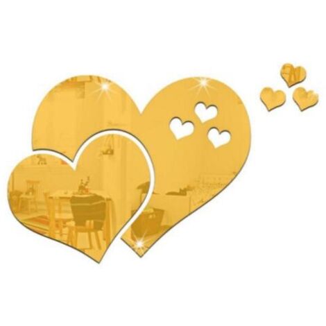 Lot De 150 Autocollants Muraux 3D En Forme De Cœur Pour La Saint