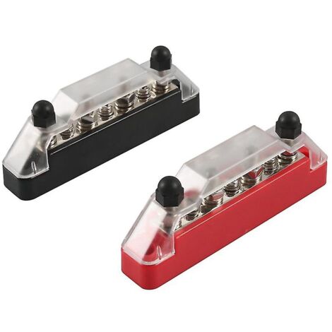 Barre omnibus positive négative Bloc de distribution de batterie 4 x ...