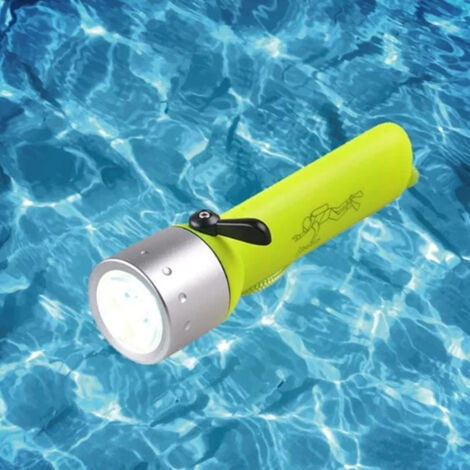 Lampe De Plongée LED 8000 Lumens - Étanche 100m, Commande Magnétique, Pour Camping Et Plongée