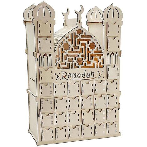 Calendrier De L'Avent Ramadan 30 Jours – Lot De 30 Sachets Réutilisables En Toile – Décoration Ramadan 2025 Enfants & Adultes – 2 Tailles