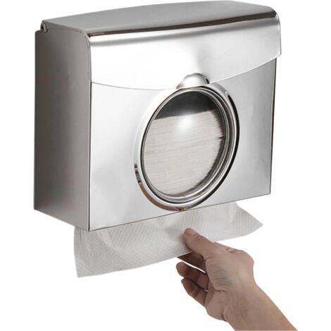 Boîte à Serviettes En Papier Carrée Acier Inoxydable Argenté - Couvercle Mouchoirs Décoratif Pour Salle De Bain