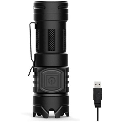 Lampe De Poche LED Rechargeable USB - Haute Performance, Tactique Et Portable