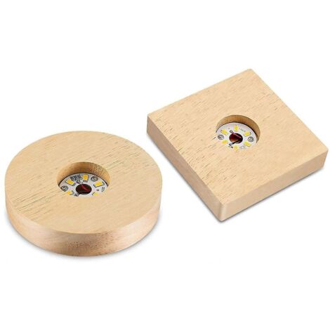 Socle Lumineux Base LED Rectangulaire En Bois Avec Câble USB De 1.5m, Support De Lumières RVB, Télécommande, Lampe De Nuit De Table En Acrylique 3D, Bricolage, 5mm Support Lumineux