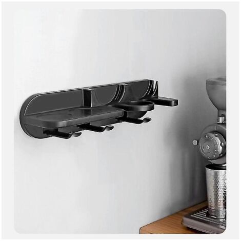 MENAYODA Porte-Filtres Expresso Mural 58 Mm – Rangement Outils Café Sans Perçage, Étagère ABS Alimentaire, Pour Barista Et Maison