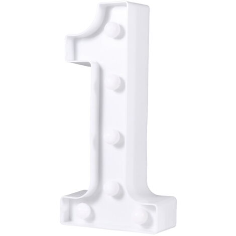 Anso Veilleuse LED Noire Avec 26 Grandes Lettres Lumineuses Pour