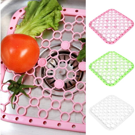 Tapis évier Silicone 30.5x28 Cm - Anti-dérapant, Résistant à La Chaleur, Pour égoutter La Vaisselle