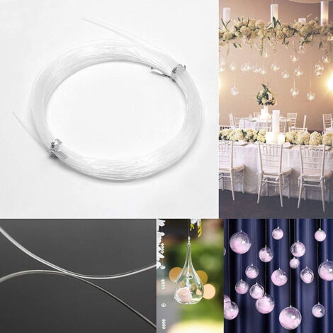 Warmhm 2rouleaux Fil Invisible Pour Accessoires De Magicien Pour Illusions De Cartes Flottantes Et Performances à Et Fête