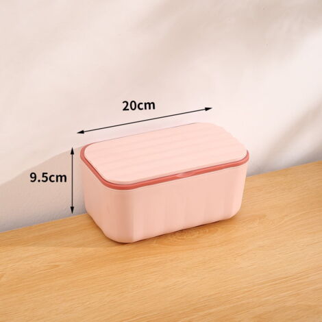 Distributeur Serviettes Papier Multifonction Boîte De Rangement Pour Mouchoirs - Organisateur De Salle De Bain Ou Chevet, Distributeur De Papier, ABS (400g) Boîte Rangement Mouchoirs