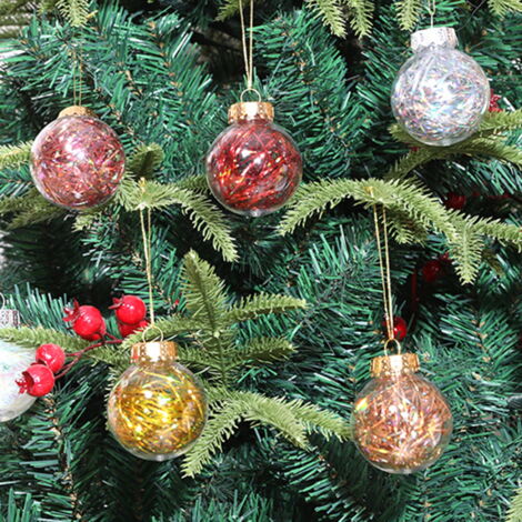 Décoration Fête Lumineuse 36 Boules Disco Miroir 3cm - Décoration Fête Et Mariage - Arbre De Noël Pailleté | Lot Argent Brillant Accessoire Décoration événement