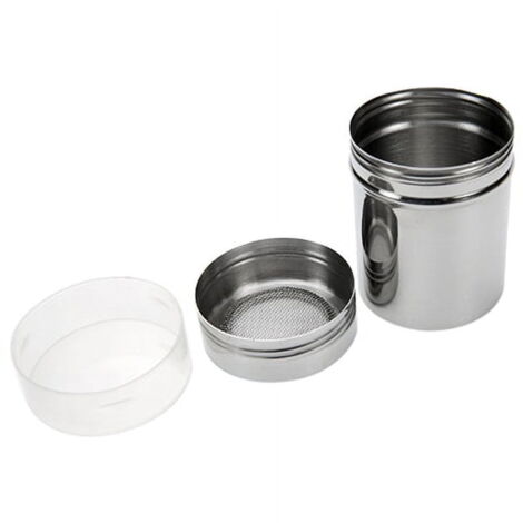 Saupoudreuse Sucre Saupoudreuse à Maille Fine ScrapCooking - Tamis Farine, Sucre, Cacao, 8x6cm Saupoudreuse Inox