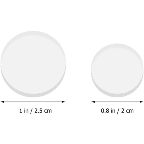 Lot de 12 ventouses en caoutchouc de 30 mm de diamètre avec vis filetées M4 x 8 mm pour dessus de table en verre