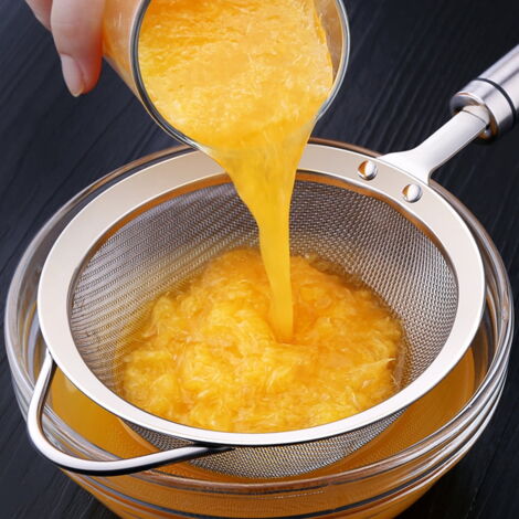 Passoire en acier inoxydable à long manche pour jus de soja, lait