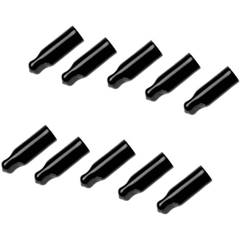 Lot De 10 Bouchons En Vinyle De Rechange - Bouchons Ronds En ABS Noir 4,5 Cm