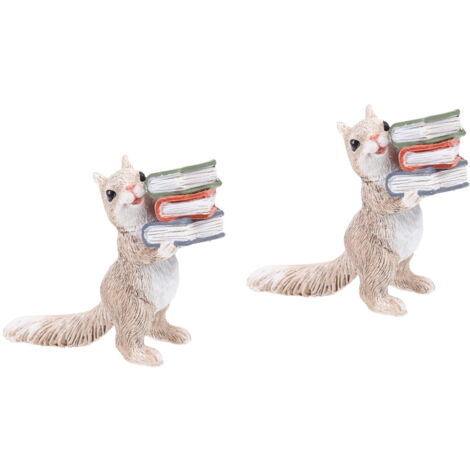 ALL08925-CHG Figurines D'écureuil Pour Décoration De Jardin Résine