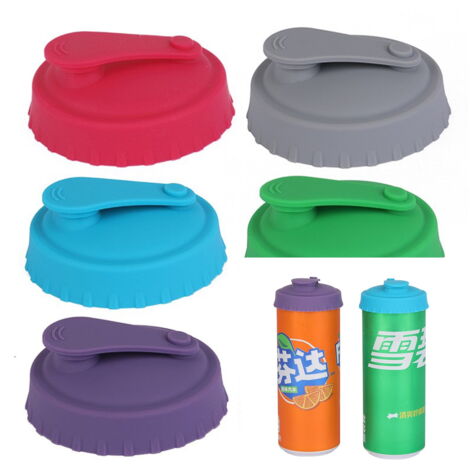 Lot De 6 Couvercles Silicone Réutilisables Pour Canettes De Boissons - Colorés Et Pratiques