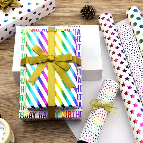 Rouleau Papier Cadeau De Noël Kraft Recyclable - 16 M X 43 Cm, Motif Cerf Maison Sapin, Parfait Emballage Cadeaux Fêtes