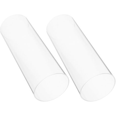 Lot De 2 Bougeoirs En Verre Transparent - Pour Bougies Chauffe-plat Ou Décoration - Diamètre 62mm - Idéal Mariage, Noël