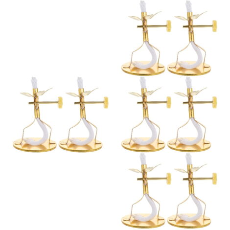 Support De Lampe à Pétrole – Brûleur Avec Mèche – Argenté, Fer, Accessoire Lampe à Huile