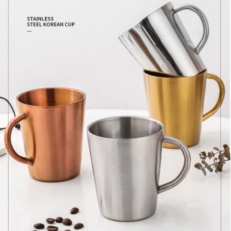 Tasse à Bière Captain Stag Double Paroi Acier Inoxydable - Vide, Neuve
