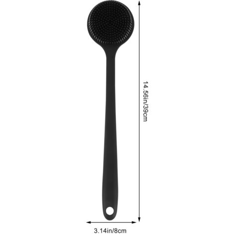 Brosse à Récurer Le Dos Pour La Douche - Gommage Exfoliant, ABS Et Soie, 27cm