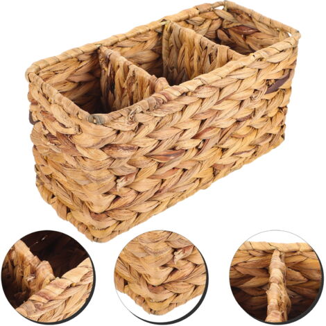Panier Mural Tissé Rustique Pour Documents, Dossiers Et Magazines