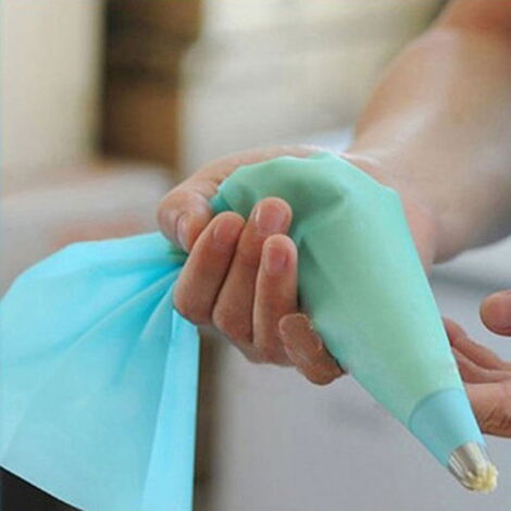 Anneaux En Silicone Pour Poches à Douille - Lot De 10, Bleu, Réutilisables