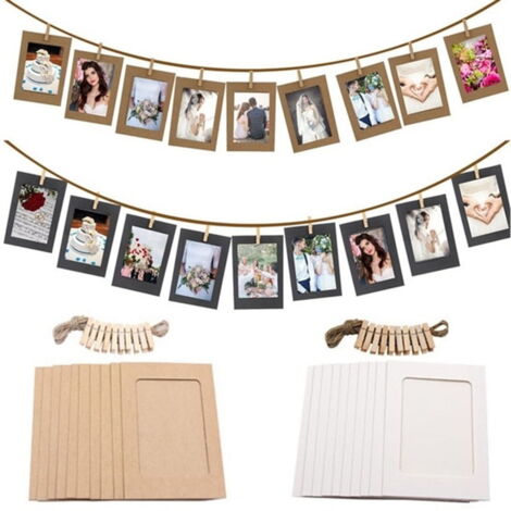 Cadre photo 220 cm 6 pouces Clips Porte-photo Décoration de fête d'anniversaire de baby shower