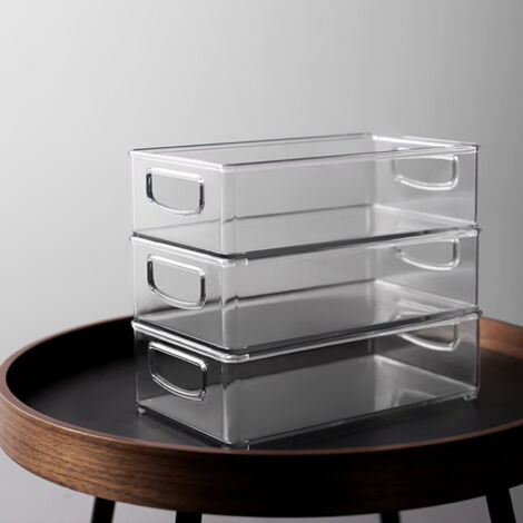 Sorbus Sorbus Lot De 4 Bacs De Rangement Empilables Transparents De 40 Litres Avec Couverc