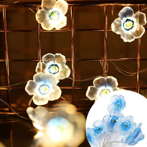 Guirlande Lumineuse Roses LED 3m 20 Fleurs - Décoration Piles Mariage Noël Chambre