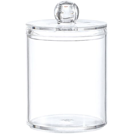 3 Pièces Pots-coton Verre Salle De Bain Vanité Organisateur De Stockage Bidon Pot Pour Boules De Coton écouvillons Beauté Mélangeurs éponges De Maquillage Sels De Bain Cheveux Attaches Bijoux Boîte