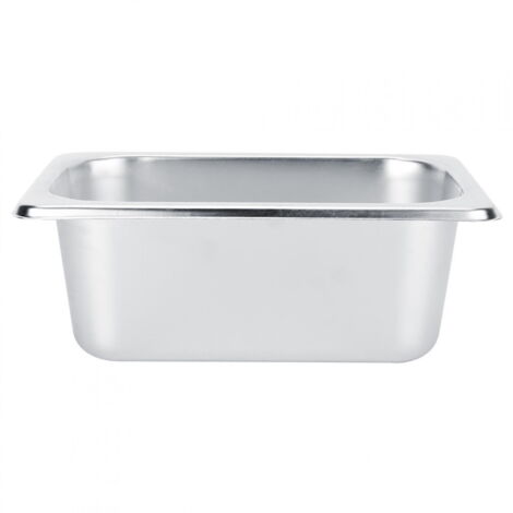 Bassine Cuisine Inox 22x22x9.5 Cm - Acier Inoxydable, Anti-dérapante, Polyvalente Pour Lavage Légumes, Préparation, Buffet